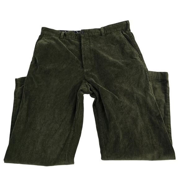 Brooks Brothers Clark corduroy pants green 38x30 mens 6752 - Picture 1 of 10